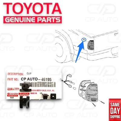 01 - 04 TOYOTA TACOMA LANTERNA TRASEIRA PARAFUSO SUPORTE ILHÓ QUANTIDADE 4 FABRICANTE DE EQUIPAMENTO ORIGINAL NOVO - Imagem 1 de 4
