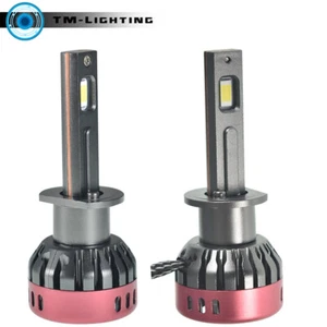 6500K White 9600LM Fog Light H1 56W High Low Beam LED Headlight Bulbs ×2 - Bild 1 von 8