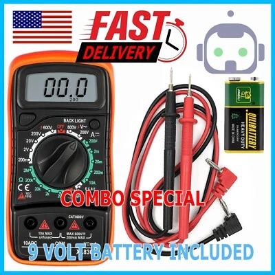 Digital Multimeter Voltmeter XL830L AC DC Ammeter Ohmmeter Volt Meter Tester Ohm - Image 1 of 4