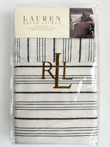 2 RALPH LAUREN KING Kissenbezüge schwarz creme Streifen Bleecker Street 100% Baumwolle - Bild 1 von 5