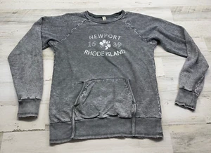 Ouray Sportswear Womens Sweatshirt Newport Rhode Island Gray Med Kangaroo Pocket - Picture 1 of 10