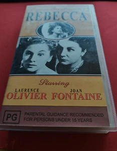 Daphne Du Maurier’s REBECCA : Alfred Hitchcock Laurence Olivier: PG VHS Tape - Picture 1 of 4