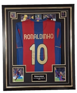 Barcelona Star RONALDINHO Signed Shirt Autographed Jersey Beckett Authenticated - Picture 1 of 9
