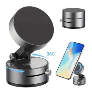 Stable Portable Magnetic Vacuum Phone Holder for iPhone 12-16 & All Smartphones - Picture 1 of 15
