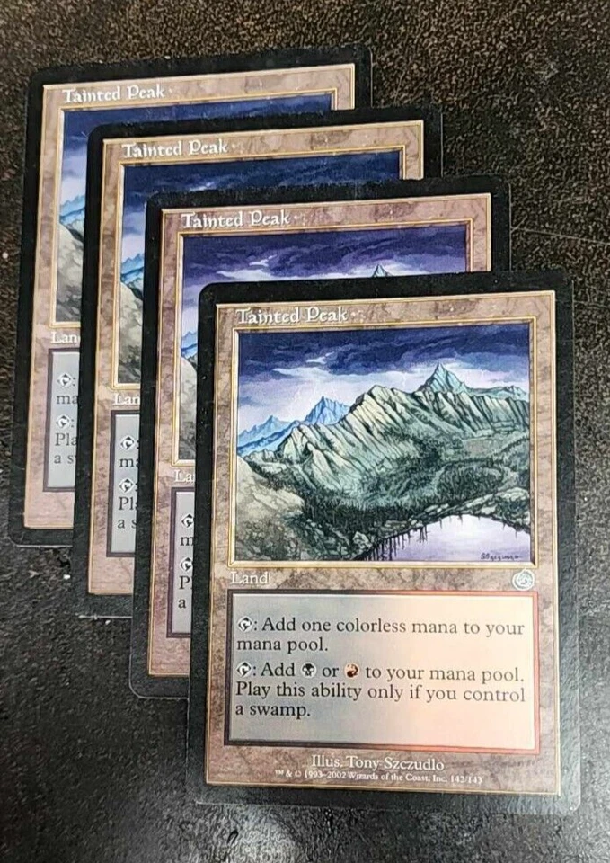 4x Tainted Peak uncommon land cards - Torment - NM/VG - Image 1 of 1