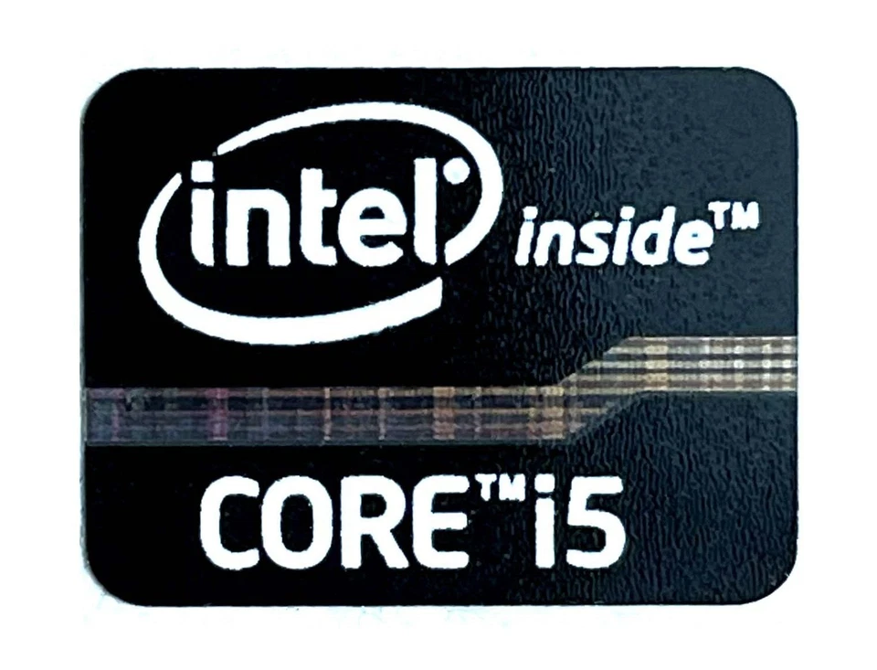1 pcs Sticker for Core i5 Inside 15.5mm x 21mm Label Logo Decal Case Badge Black - Image 1 of 1