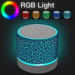 TF Wireless Mini Motion Bluetooth Speaker With LED Lights Speaker Super Bass Ste - Photo 1/17