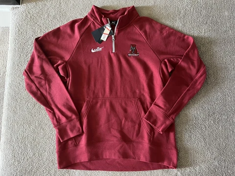 Nike Alabama Crimson Tide Retro 1/4 Zip Sweatshirt Size Large [DJ8369-698] New Cover