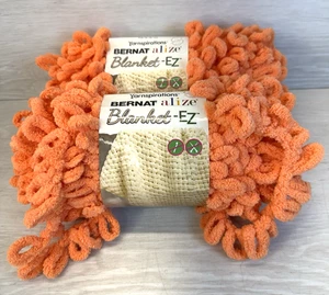 Bernat Alize coperta EZ filato maglia dita lotto di 2 nuovi - Orange Crush - Foto 1 di 9