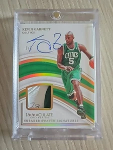 Panini Immaculate Sneaker Swatch Signatures Kevin Garnett 3/5 - Picture 1 of 2