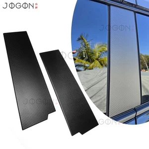 2021-25 For Ford Bronco Raptor Matte Carbon Side Body Window B Pillar Post Trims - Foto 1 di 12