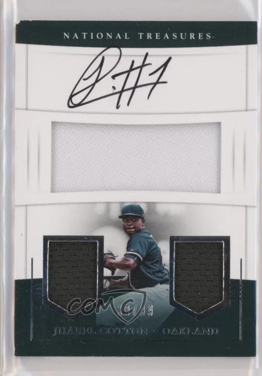 2017 Panini National Treasures /99 Jharel Cotton #PCS-JC Rookie Auto RC - Image 1 of 2