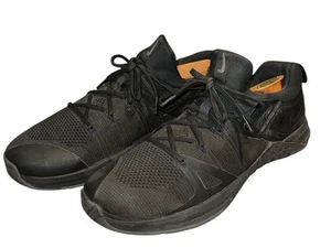Nike Metcon Flyknit 3 Triple Black Sneakers Shoes Mens Size 13 AQ8022‑010 - Picture 1 of 10