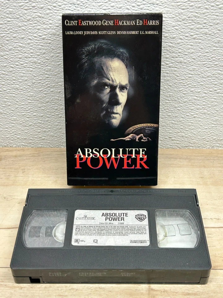 Vintage 1997 "Absolute Power" VHS Movie With Clint Eastwood Gene Hackman - Image 1 of 4