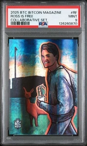 2023 BTC Bitcoin Magazine Ross is Free Collaborative Set PSA 9 #RF/963 - Bild 1 von 2