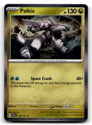 Palkia 136/191 Holo Rare SV08: Surging Sparks LP - Image 1 of 2