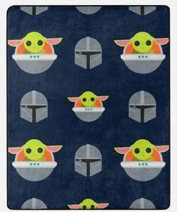 New Star Wars The Mandalorian Grogu Silky Soft Throw Blanket - 40x50 - Picture 1 of 3