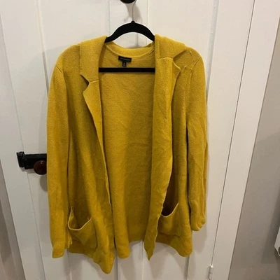 Talbots Thick Wool Blend Open Front cardigan Size Medium - Image 1 of 4