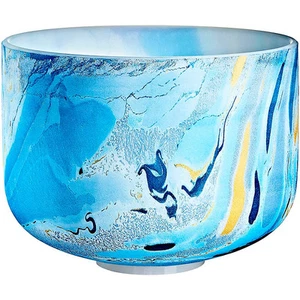 MEINL Sonic Energy 10in. Marble Crystal Singing Bowl, A4, 432 Hz, Brow Chakra - Picture 1 of 4