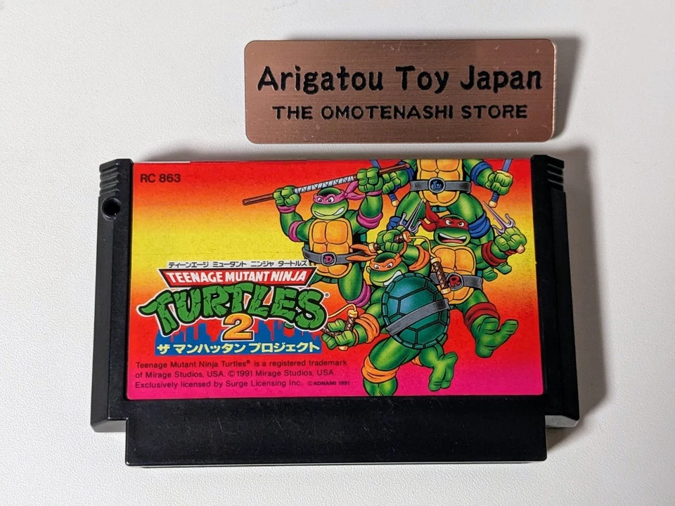 NES Teenage Mutant Ninja Turtles 2 FC  Famicom Nintendo The Manhattan Project - Image 1 of 1