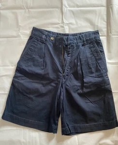 Vintage YSL shorts - Y2K Millennial Designer Fashion W30 Cotton Chino Style Blue - Picture 1 of 18