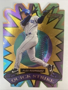 ALEX RODRIGUEZ ~FLEER ¥CIRCA THUNDER¥QUICK STRIKE DIE CUT FOIL INSERT 98’ - Picture 1 of 2