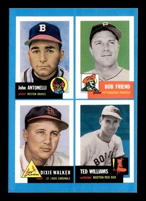 1992 Topps Bazooka 1953 Archives Quadracards #22 Antonelli Friend Williams B145 - Image 1 of 2