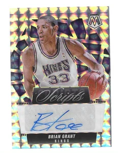 BRIAN GRANT 2024-2025 Panini Mosaic Scripts AUTO #MS-BGS Kings - Foto 1 di 3