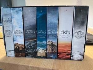 A Song of Ice and Fire Series George R.R. Martin, 7-Book Box Set, Paperback - Picture 1 of 3