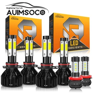 For Honda Civic 2004-2015 LED Headlight KIT High/Low Beam + Fog Light Bulb - Picture 1 of 15