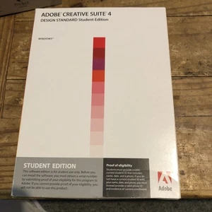 Adobe Creative Suite 4 CS4 Design Standard Windows Retail Version DVD - Photo 1/8