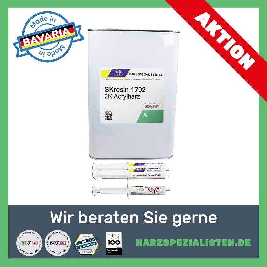 5kg Acrylharz mit Härter transparent Glasklares Gießharz - KUNST (11,87 EUR/kg) - Bild 1 von 4