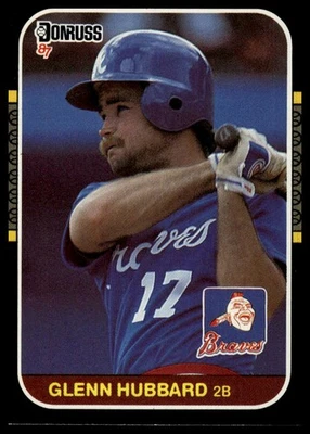 1987 Donruss #634 Glenn Hubbard - Image 1 of 2
