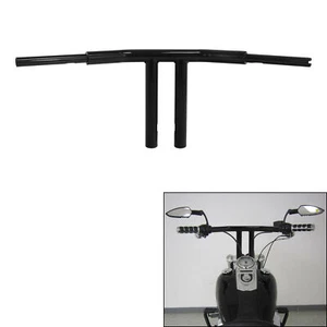 12" Rise T-Bar 1.5" Fat Handlebar Fit For Harley Softail Fat Boy Low Rider 18-25 - Picture 1 of 9