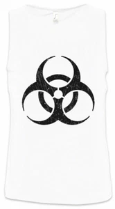 Biohazard Vintage Symbol Herren Tank Top Big Contamination Bang Hardcore Logo - Picture 1 of 1