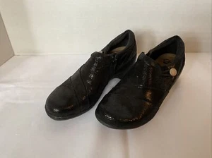 Clarks Collection Schuhe Channing Ann schwarz geprägt Damen Gr. 7 M Neu - Bild 1 von 9