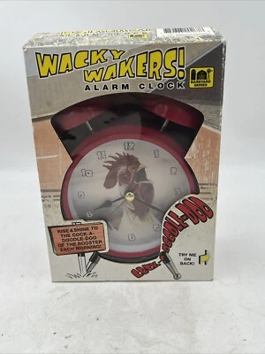 Wacky Wakers Alarm Clock Red Rooster Barnyard Series Feldstein Rise & Shine - Image 1 of 4