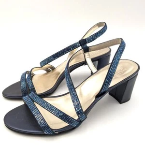 Sandalia de vestir Naturalizer Vanessa2 para mujer azul estrás talla EE. UU. 7,5 M UE 38 - Imagen 1 de 15
