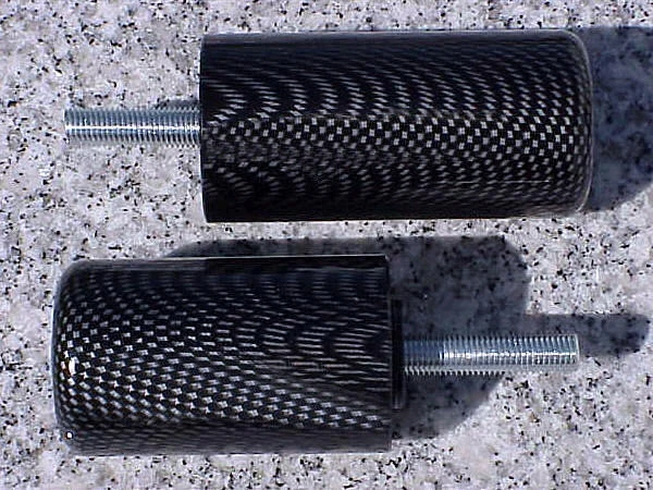 2004-2006 Yamaha YZF R1 CARBON DERIN FRAME SLIDERS - Image 1 of 1