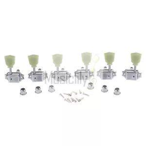 Sintonizador de cabezales de máquina Musiclily Pro cromo 3L3R clavijas para guitarra LP Epiphone - Imagen 1 de 5