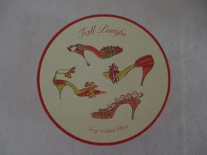 4 teiliges Set Rosanna Made in China Salatteller mit Herbst Pumps High Heels Neu im Karton - Bild 1 von 12