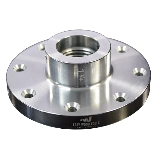 Easy Wood Tools Aluminum Faceplate 4.5" Diameter 8TPI 1-1/4" Spindle Dia F645 - Image 1 of 1