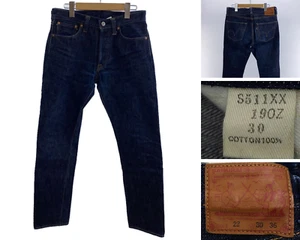 SAMURAI JEANS S511XX 19oz Selvedge Denim Pants Size 30 Indigo LOT22 - Picture 1 of 8