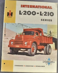 Folleto de camión International 1950 L200 210 Loadstar volquete Roadliner semi original - Imagen 1 de 14