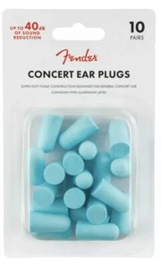 Fender Concert Series Ear Plugs, 10 Pair, Daphne Blue - Picture 1 of 1
