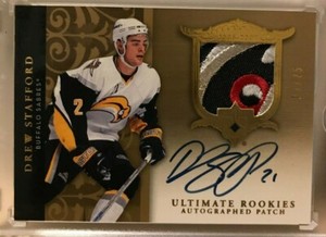 2006-07 Ultimate Collection DREW STAFFORD Rookie 4 Clr EYE Patch Auto 19/25 