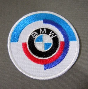 BMW Motorsport Roundel Vintage Style Bügelbild Automotive Patch 2"-50th Anniv. - Bild 1 von 2