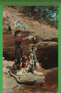 Vintage Indianer Indianer Postkarte Zuni Karte aus Wisconsin WI bunt - Bild 1 von 4