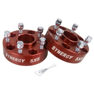 Synergy JL Hub Centric Wheel Spacers 5x5-1-3/4in Width M14 x 1.50 Stud Size FOR - Picture 1 of 2