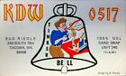 Cb Radio Qsl Postcard Bell Tinkerer Comic Bud Riedle 1970S Tacoma Washington